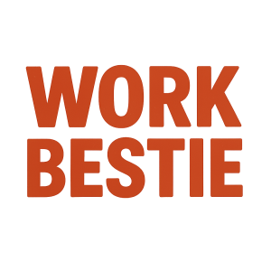 WORK BESTIE nápis