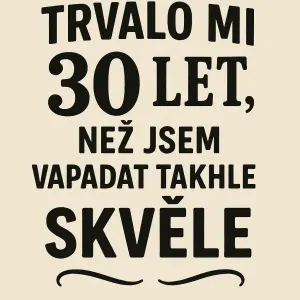 Trvalo mi 30 let,než jsem začala vypadat takhleskvělevčetně čárky za slovem letaby se to vešlo na jeden obrázek