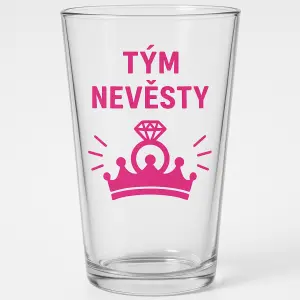 Sklenice na rozlučku se svobodou pro tým nevěsty