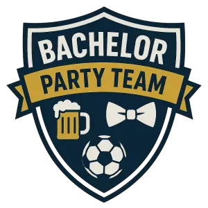 Znak fotbalového klubu, ale jako bachelor party tým