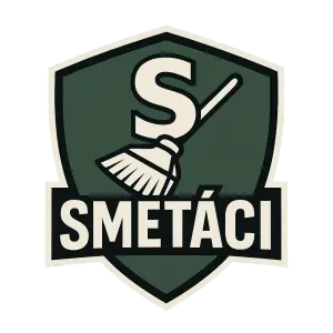 Hraji tenis s kamarádem, jmenujeme se Smetáci. Chci logo štítového stylu s písmenem S a smetákem a nápisem Smetáci