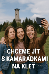 Chceme jít s kamarádkami na klet s nějakým vtipným popisem