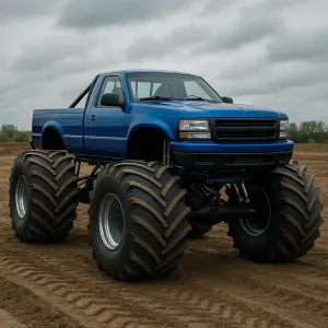Modrý monster truck