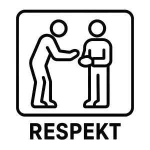respekt - piktogram