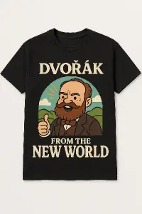 Udělej srndovní merch antonína dvořaka podle nějaké jeho známe skladby
