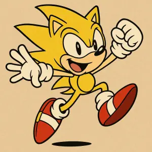 VESELÝ A AKČNÍ POSTAVIČKA SUPER SONIC