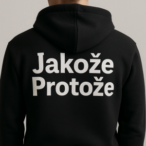 Ahoj chci na záda dat napiš Jakože Protože v našich pismu a chci aby to slo přes lopatky ale nebylo pod kapucou