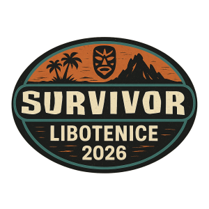 nápis SURVIVOR Libotenice 2026 ve stylu survivor