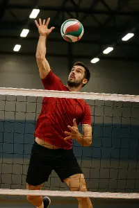vOLEJBALISTA PŘI SMEČI