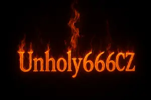 ohnivý nápis Unholy666CZ