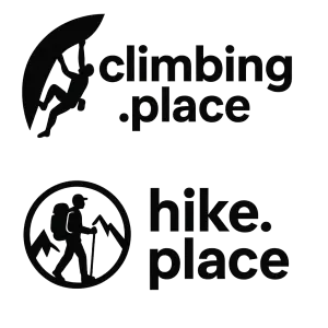 nageneruj logo potisk pro web climbing.place a z druhy strany hike.place