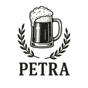 Vytvor mi grafiku pro gravirovani na poharek nd pivo:Petra
