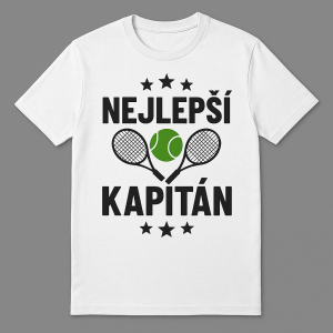 Tričko děláme pro našeho kapitána tenisového týmu. Takže styl “Nejlepší Kapitán”