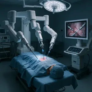 Roboticky operacni sal ,da vinci ,