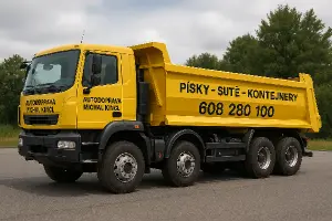 Nakladni auto (obrázek)Autodoprava Michal KinclPísky - sutě - kontejnery608 280 100