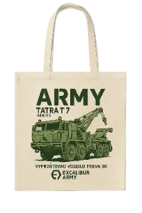 Armádní vozidlo Tatra řada 7 ARMY vyprošťovací vozidlo Treva 30 od Excalibr army potisk na tašku