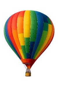 horkovzdušný balón bez pozadí
