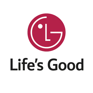 LG logo a nápis lifes good