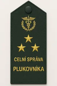 HODNOST PLUKOVNÍKA CELNÍ SPRÁVY