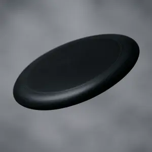 Černý Letící disc golf disk.