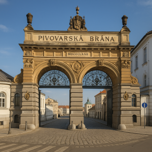 Pivovarská brána plzeňského pivovaru