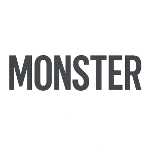 Průhledný text Monster