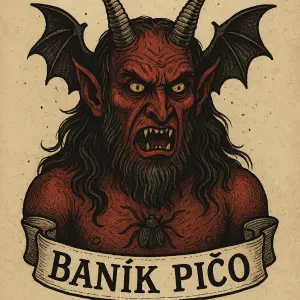 Bazalbub s napisem Baník pičo