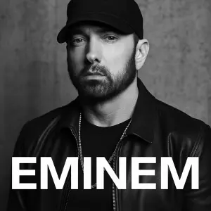 fotka rapera Eminema s nápisem Eminem