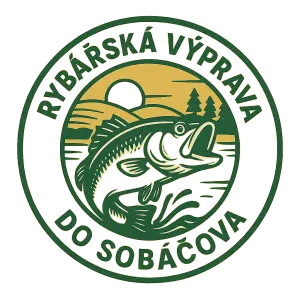 Logo rybářské výpravy do Sobáčova. Možná by mohlo vycházet z loga oficiálních stránek - nassobacov.cz