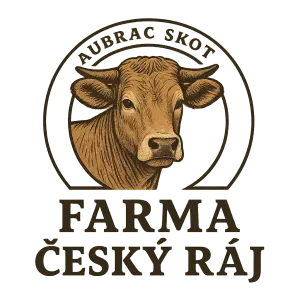Chci udělat logo pro Farmu Český ráj, kde chováme Aubrac skot bez rohu, takže tam chci obrázek Aubrac skotu a logo