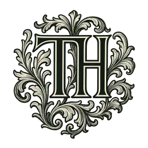 Monogram TH erbovní písmo
