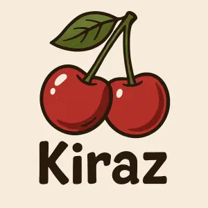 Kreslené Třešně a nápis Kiraz
