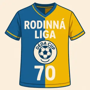 Rodinná liga – Děda Cup 70 Fotbalový styl jakoby dres vtipné