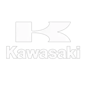 Bílé logo kawasaki