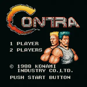 vizual retro nintendo hry contra