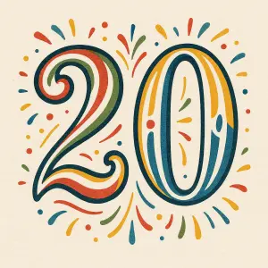 Kreativně napsaná číslovky 20