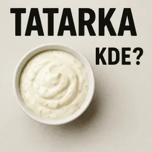 Chci aby bylo napsane slovo TATARKA a hned pod tim bila tatarka v misce a hned vedle tatarky v misce bude slovo KDE?