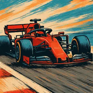 Formula 1 car ilustrace