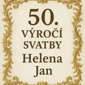 50.výročí svatby. Helena Jan