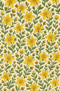 Floral pattern of St. johns wort