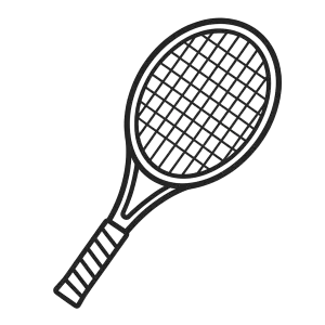 tenisová raketa vektor bez pozadí