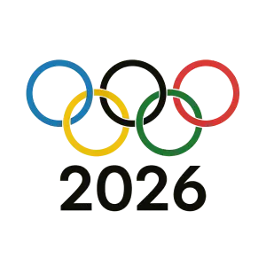 olympijské kruhy s rokem 2026