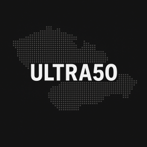 tečkovaná mapa CZ SK, ve tvaru mapy 50 x ULTRA, černá barva celé