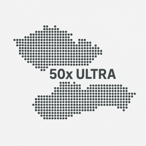 tečkovaná mapa CZ SK, ve tvaru mapy 50 x ULTRA