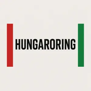 Vygenerovat nápis HUNGARORING a barvy madarska po stranách jako čárky