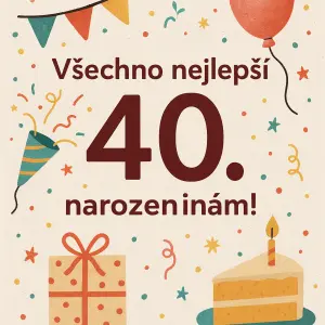 přaní k 40 narozeninam