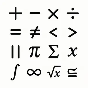 Matematicky symboly aspect ratio 5:1