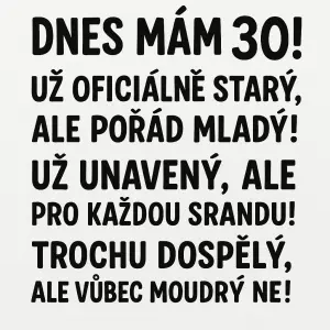 vtipný text k oslavě 30narozenin