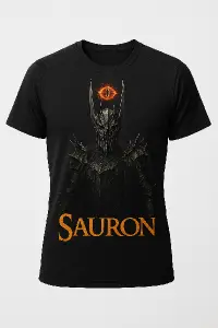 ahoj,potreboval bych tricko na cviceni cerna barva na motiv lord of rings a chtel bych tam zakomponovat pouze saurona