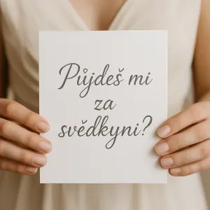 Půjdeš mi za svědkyni?